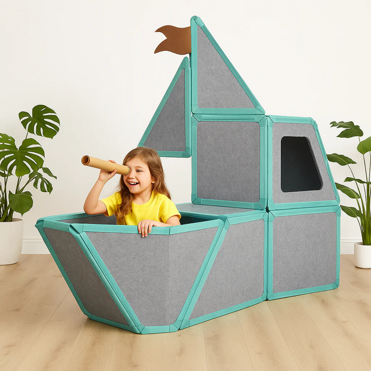 Starscapekids®️ Magnetisches Spielhaus für Kinder ab 4 Jahren – Individuell gestaltbare Burgen, Ausgabe 2025