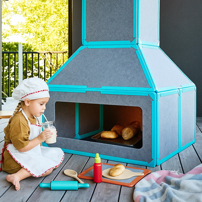 Starscapekids®️ Magnetisches Spielhaus für Kinder ab 4 Jahren – Individuell gestaltbare Burgen, Ausgabe 2025