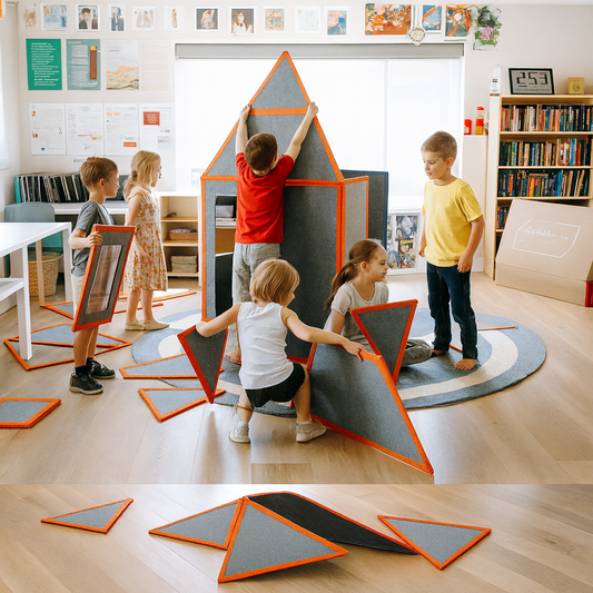 Starscapekids®️ Magnetisches Spielhaus für Kinder ab 4 Jahren – Individuell gestaltbare Burgen, Ausgabe 2025