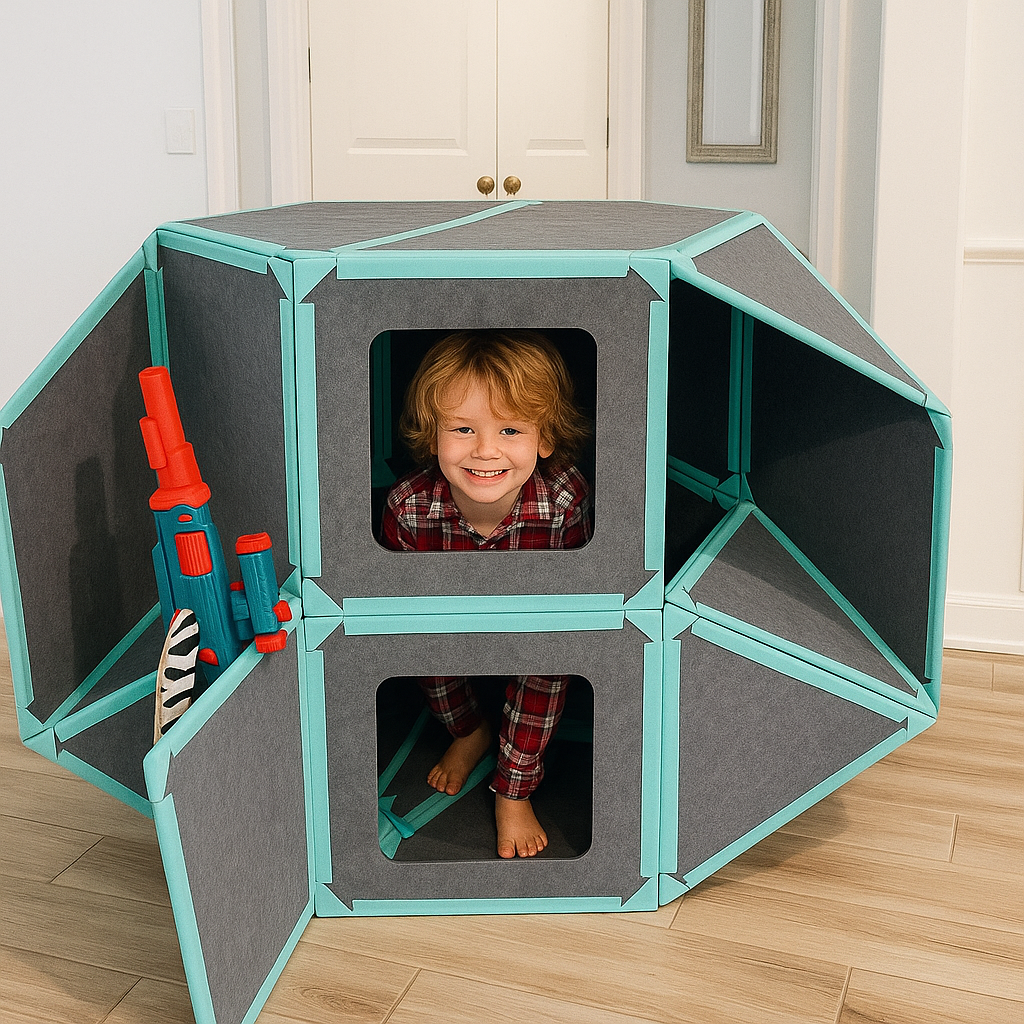 Starscapekids®️ Magnetisches Spielhaus für Kinder ab 4 Jahren – Individuell gestaltbare Burgen, Ausgabe 2025