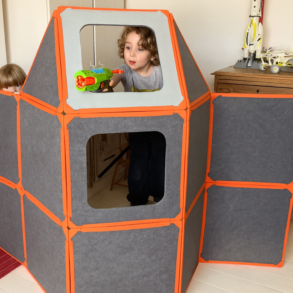 Starscapekids®️ Magnetisches Spielhaus für Kinder ab 4 Jahren – Individuell gestaltbare Burgen, Ausgabe 2025